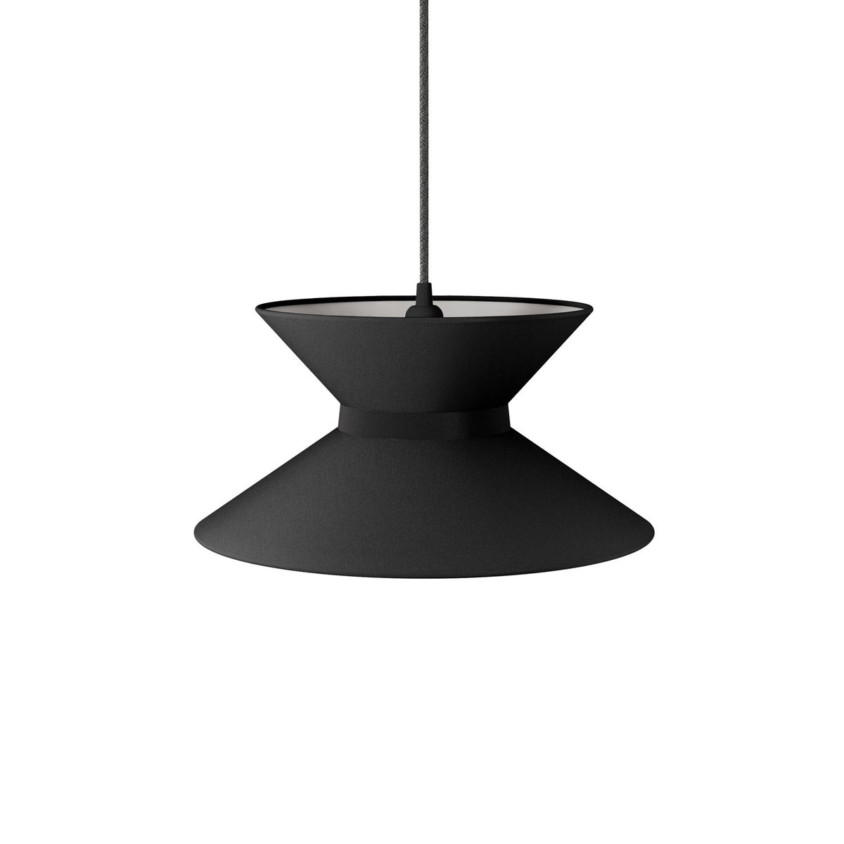 Látkové stínidlo Clessidra, E27, průměr 28-38 cm, výška 20 cm
