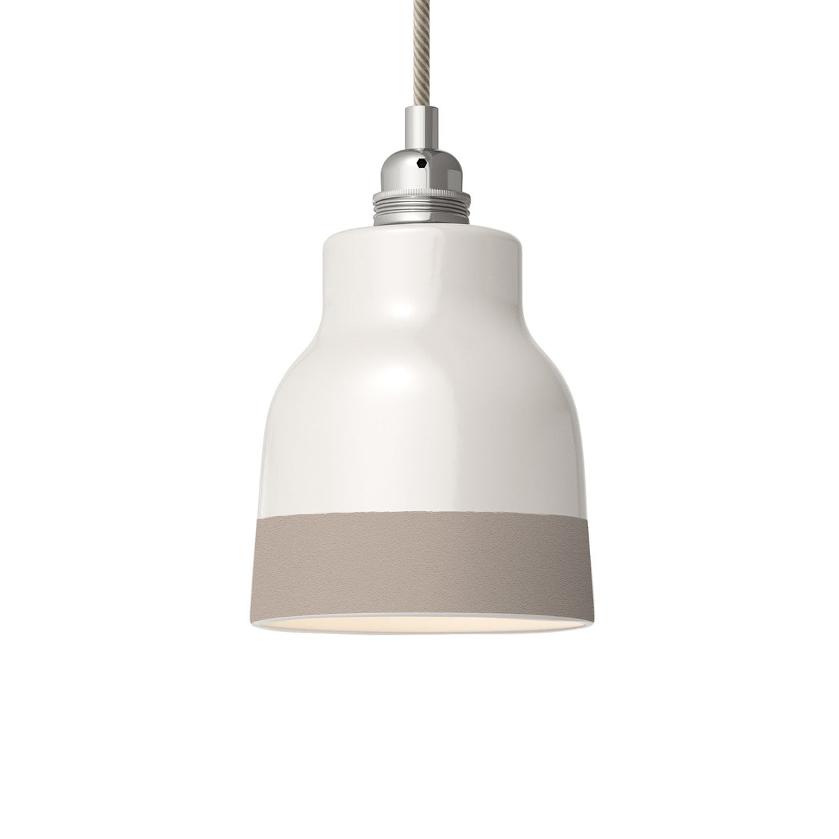 Dvoubarevné keramické stínidlo Vaso, průměr 130 mm, výška 150 mm