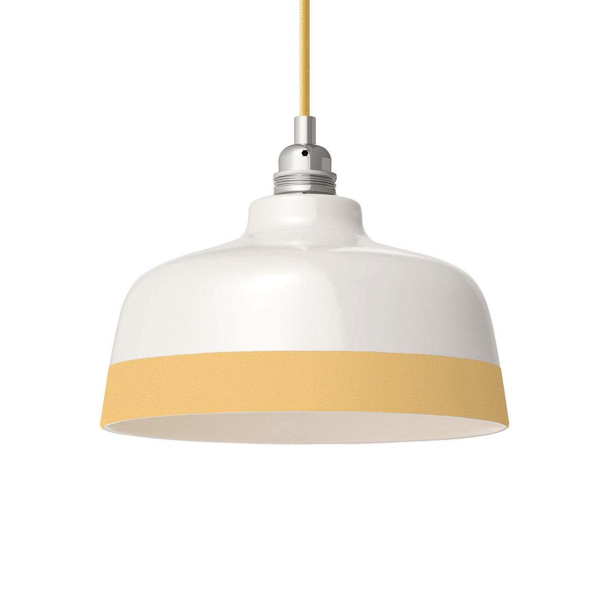 Dvoubarevné keramické stínidlo Coppa, průměr 240 mm, ručně vyráběné v Itálii