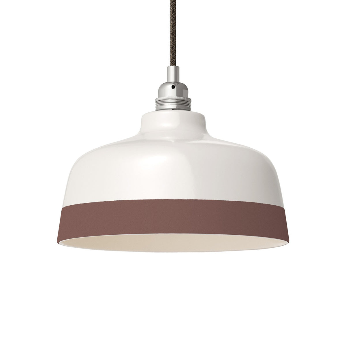 Dvoubarevné keramické stínidlo Coppa, průměr 240 mm, ručně vyráběné v Itálii