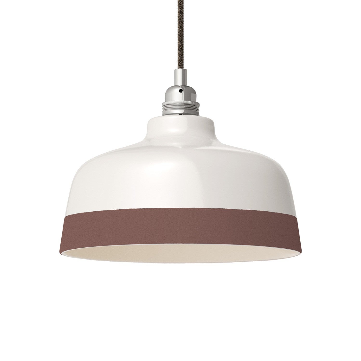 Dvoubarevné keramické stínidlo Coppa, průměr 240 mm, ručně vyráběné v Itálii