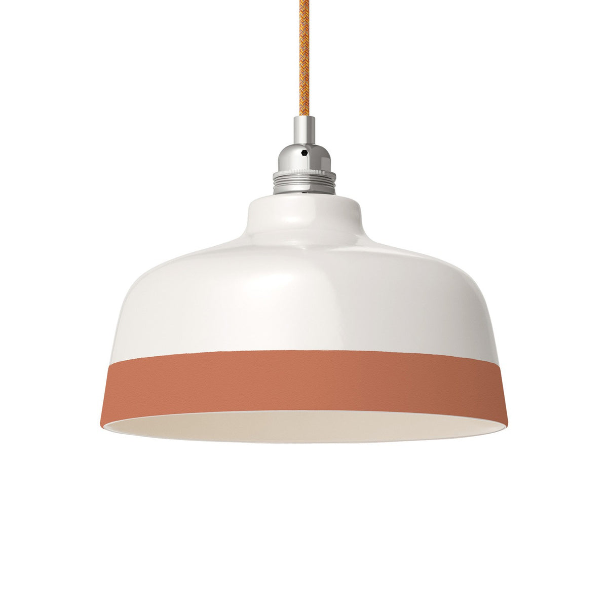 Dvoubarevné keramické stínidlo Coppa, průměr 240 mm, ručně vyráběné v Itálii