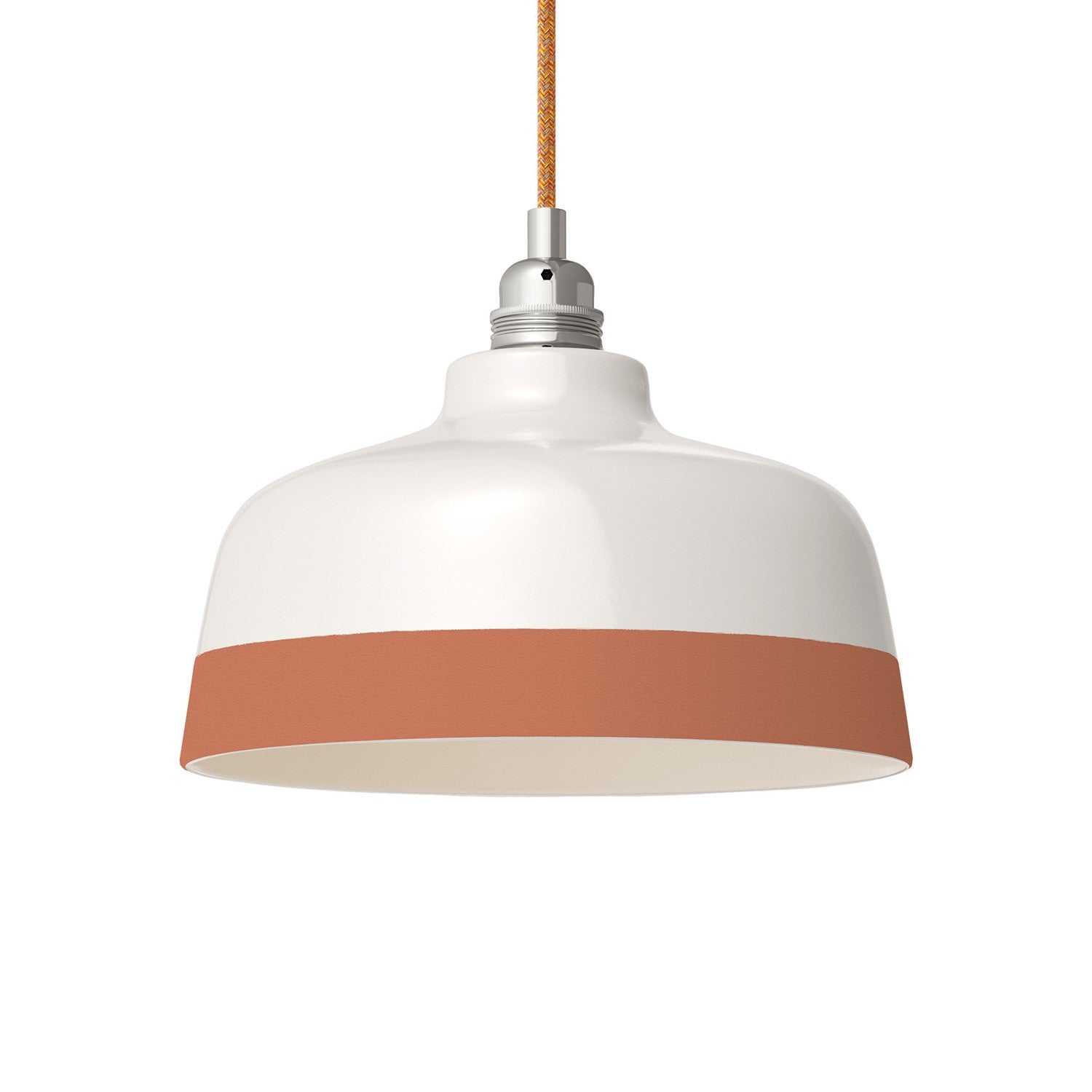 Dvoubarevné keramické stínidlo Coppa, průměr 240 mm, ručně vyráběné v Itálii