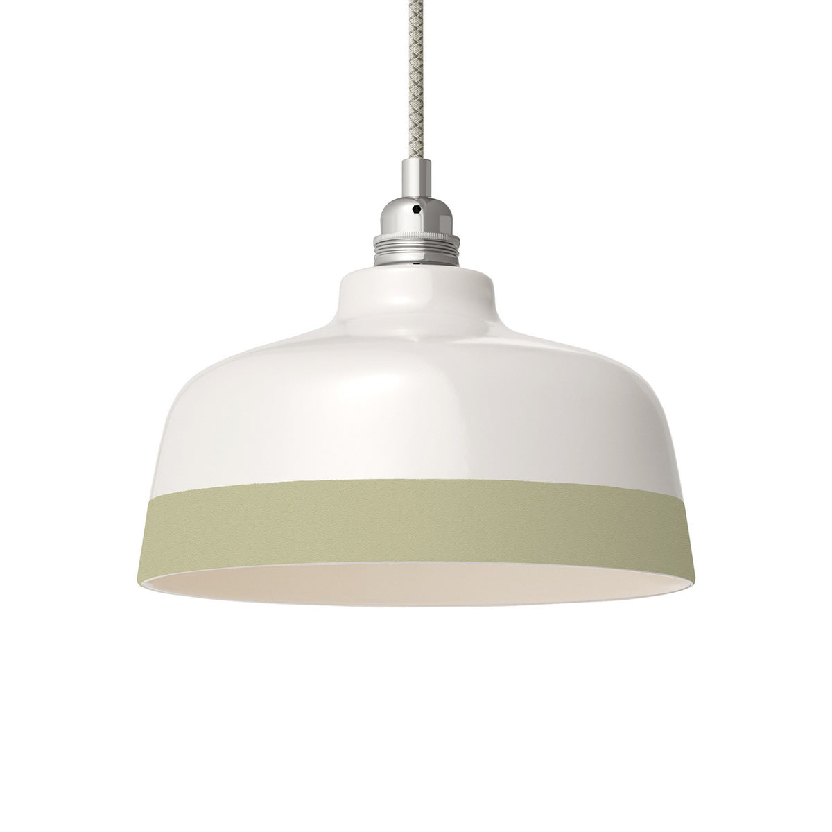 Dvoubarevné keramické stínidlo Coppa, průměr 240 mm, ručně vyráběné v Itálii