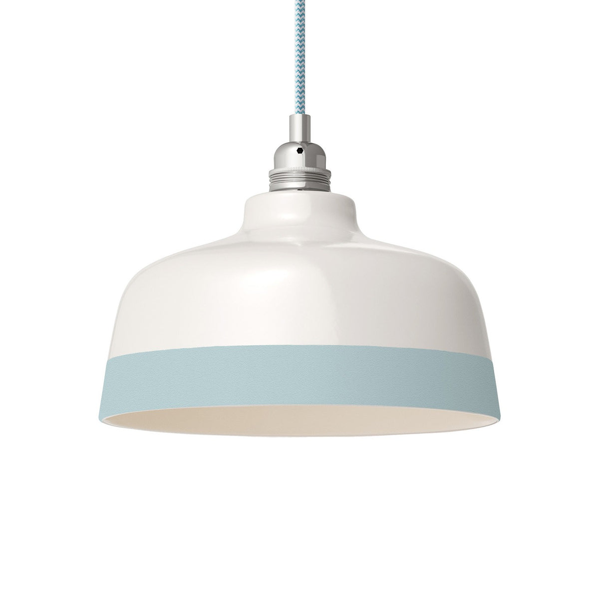 Dvoubarevné keramické stínidlo Coppa, průměr 240 mm, ručně vyráběné v Itálii