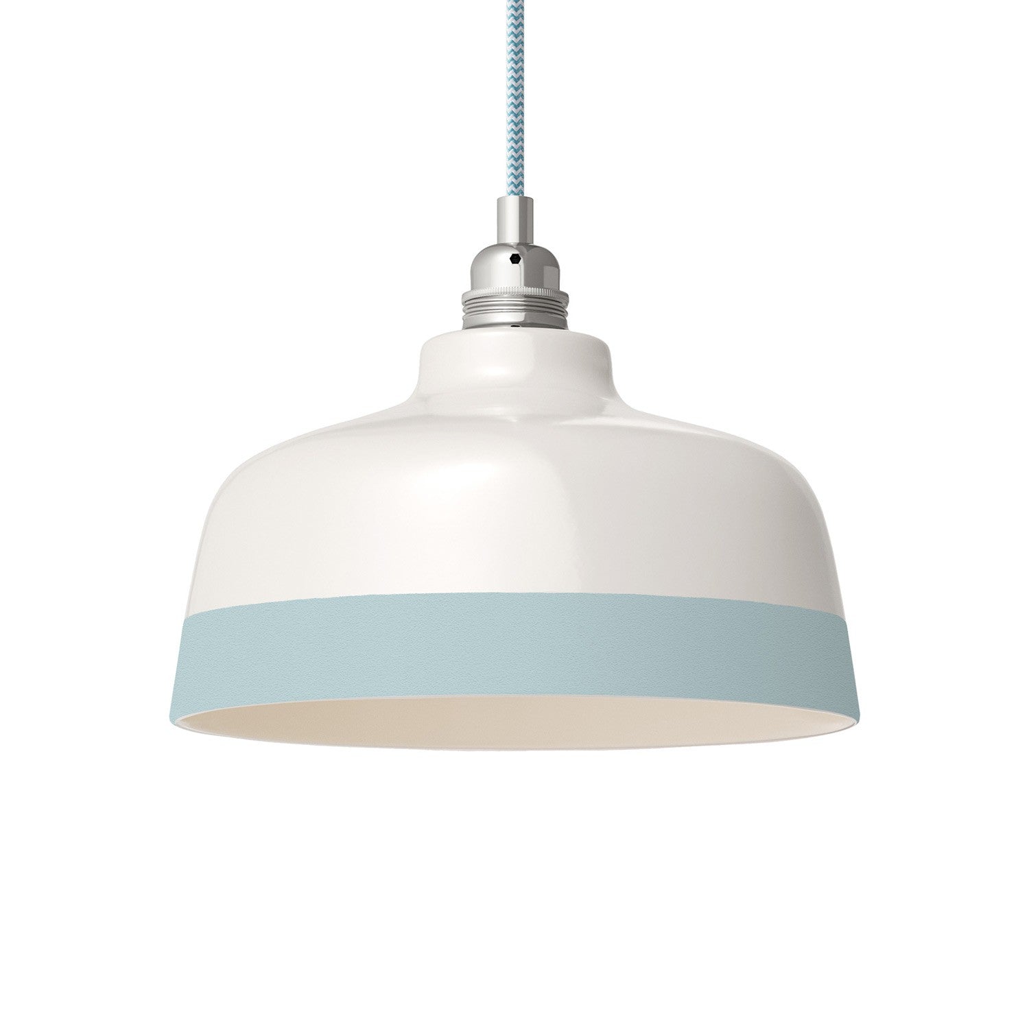 Dvoubarevné keramické stínidlo Coppa, průměr 240 mm, ručně vyráběné v Itálii