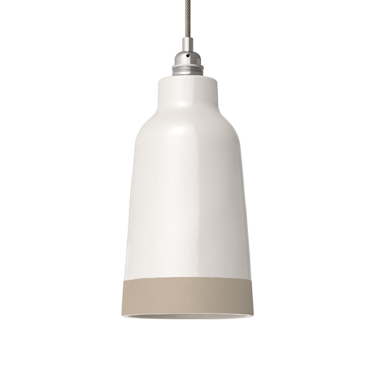 Dvoubarevné keramické stínidlo Bottiglia, průměr 150 mm, výška 280 mm