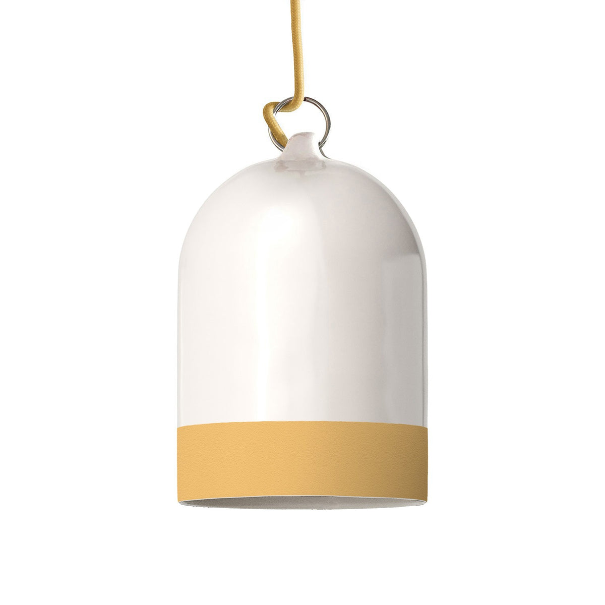 Dvoubarevné keramické stínidlo Campana Mini XS, průměr 130 mm, výška 190 mm