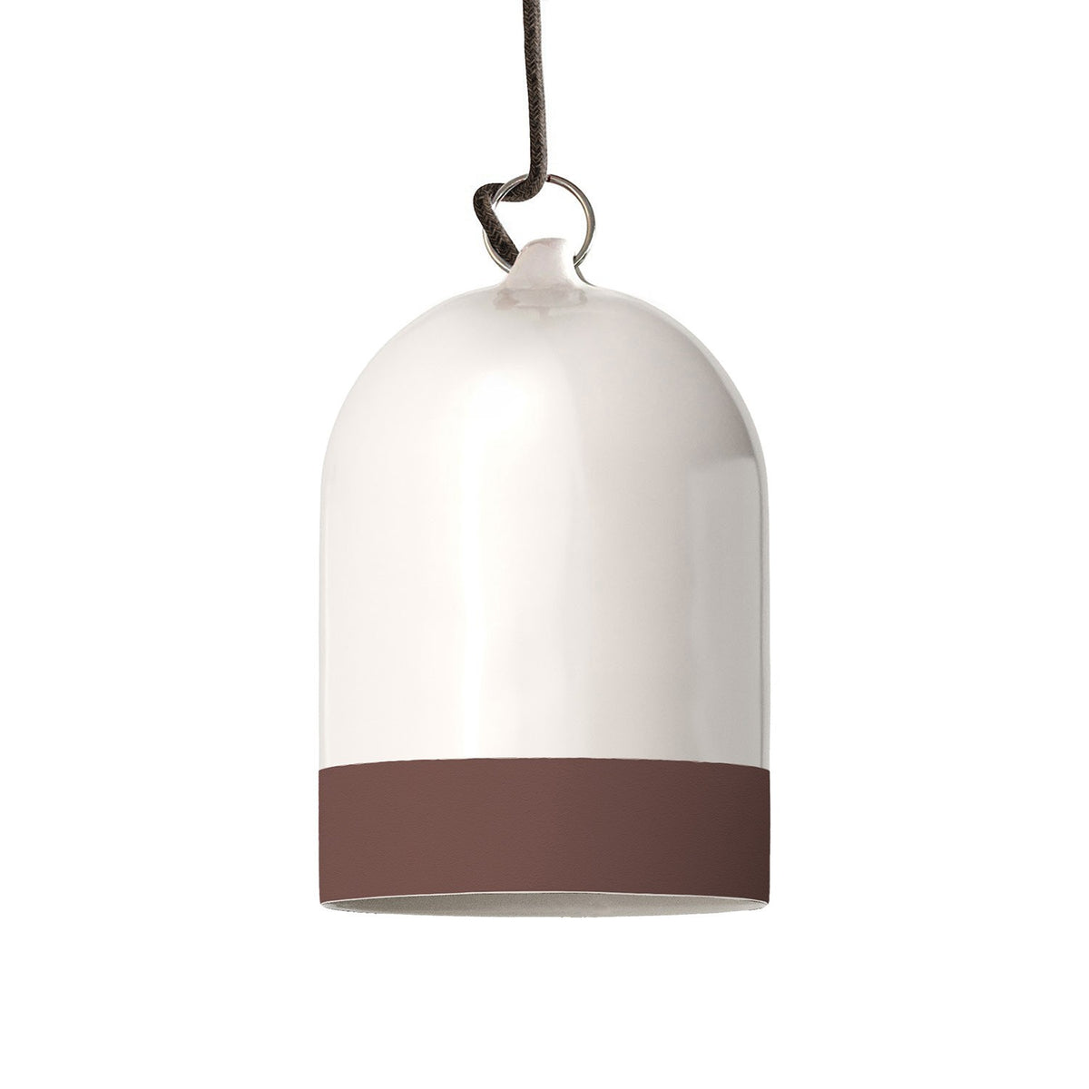 Dvoubarevné keramické stínidlo Campana Mini XS, průměr 130 mm, výška 190 mm