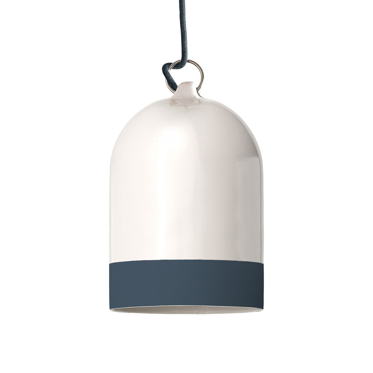 Dvoubarevné keramické stínidlo Campana Mini XS, průměr 130 mm, výška 190 mm