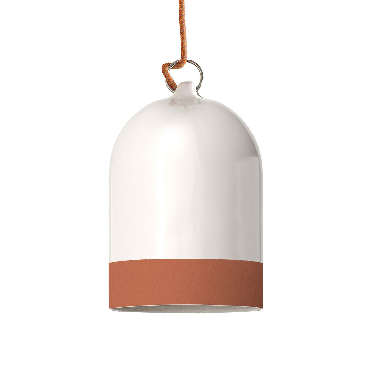 Dvoubarevné keramické stínidlo Campana Mini XS, průměr 130 mm, výška 190 mm
