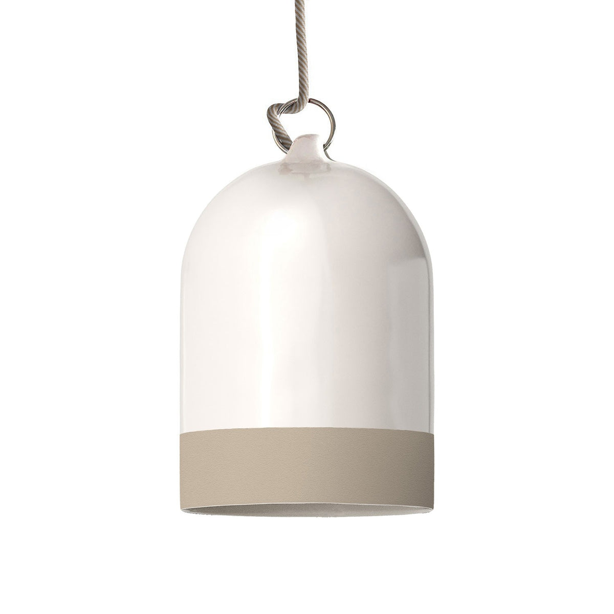 Dvoubarevné keramické stínidlo Campana Mini XS, průměr 130 mm, výška 190 mm