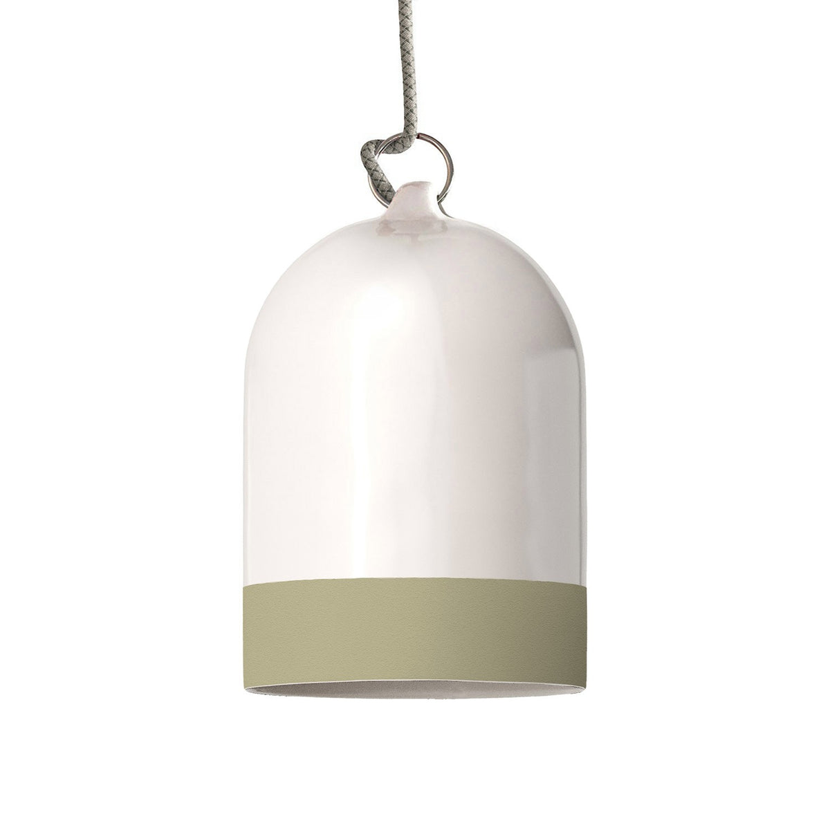 Dvoubarevné keramické stínidlo Campana Mini XS, průměr 130 mm, výška 190 mm