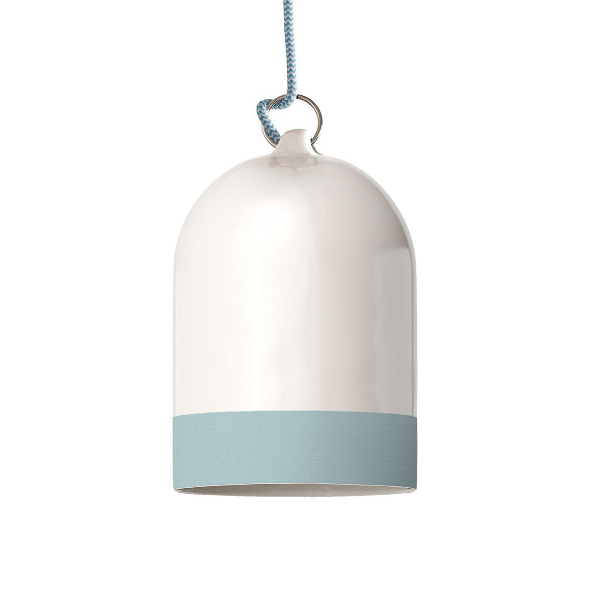 Dvoubarevné keramické stínidlo Campana Mini XS, průměr 130 mm, výška 190 mm