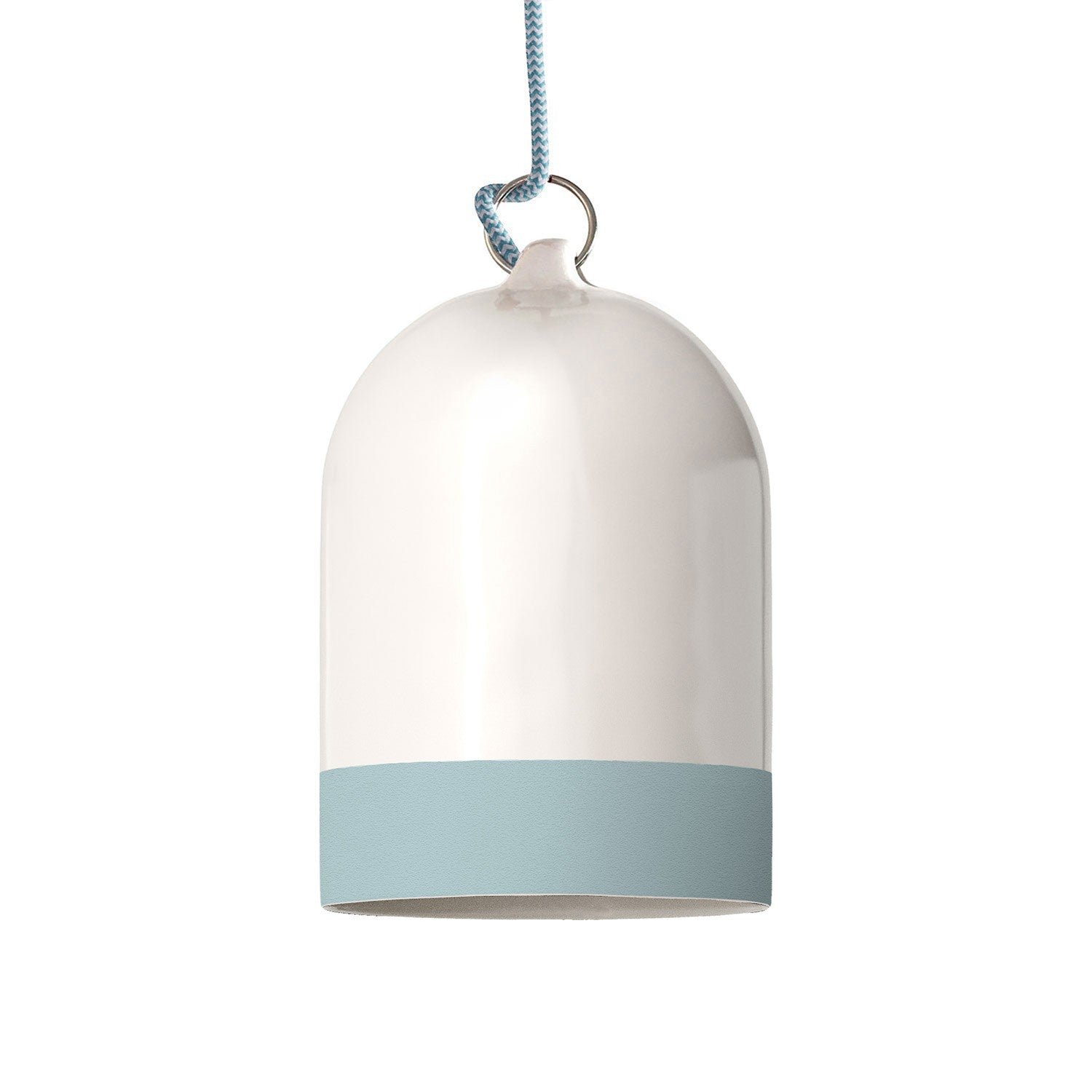 Dvoubarevné keramické stínidlo Campana Mini XS, průměr 130 mm, výška 190 mm