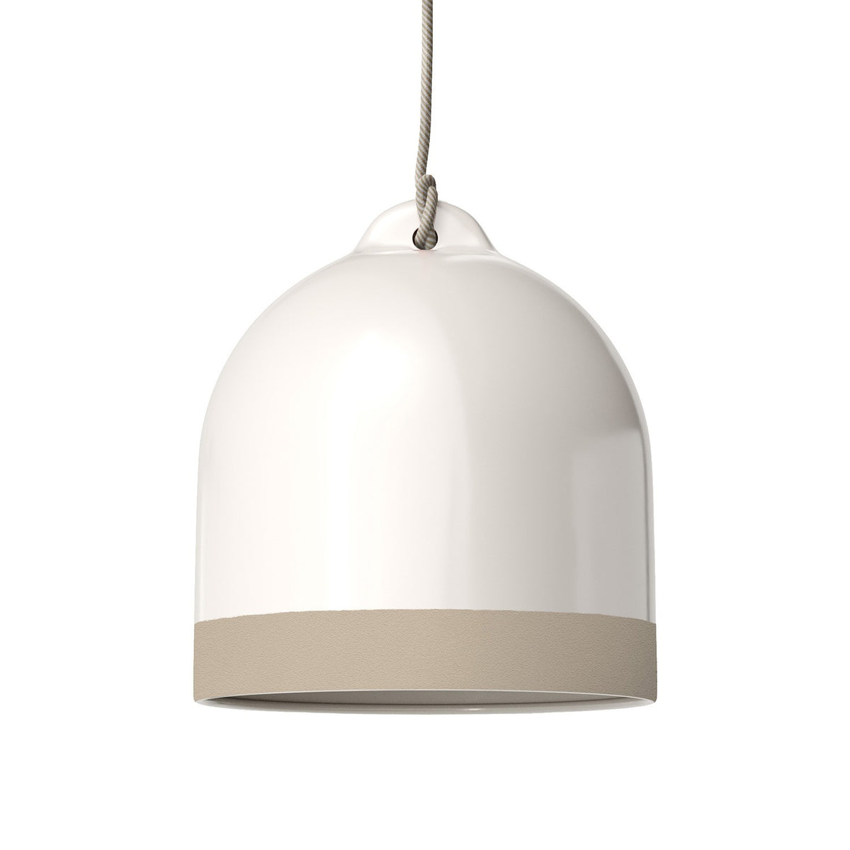 Dvoubarevné keramické stínidlo Campana M, průměr 250 mm, výška 260 mm