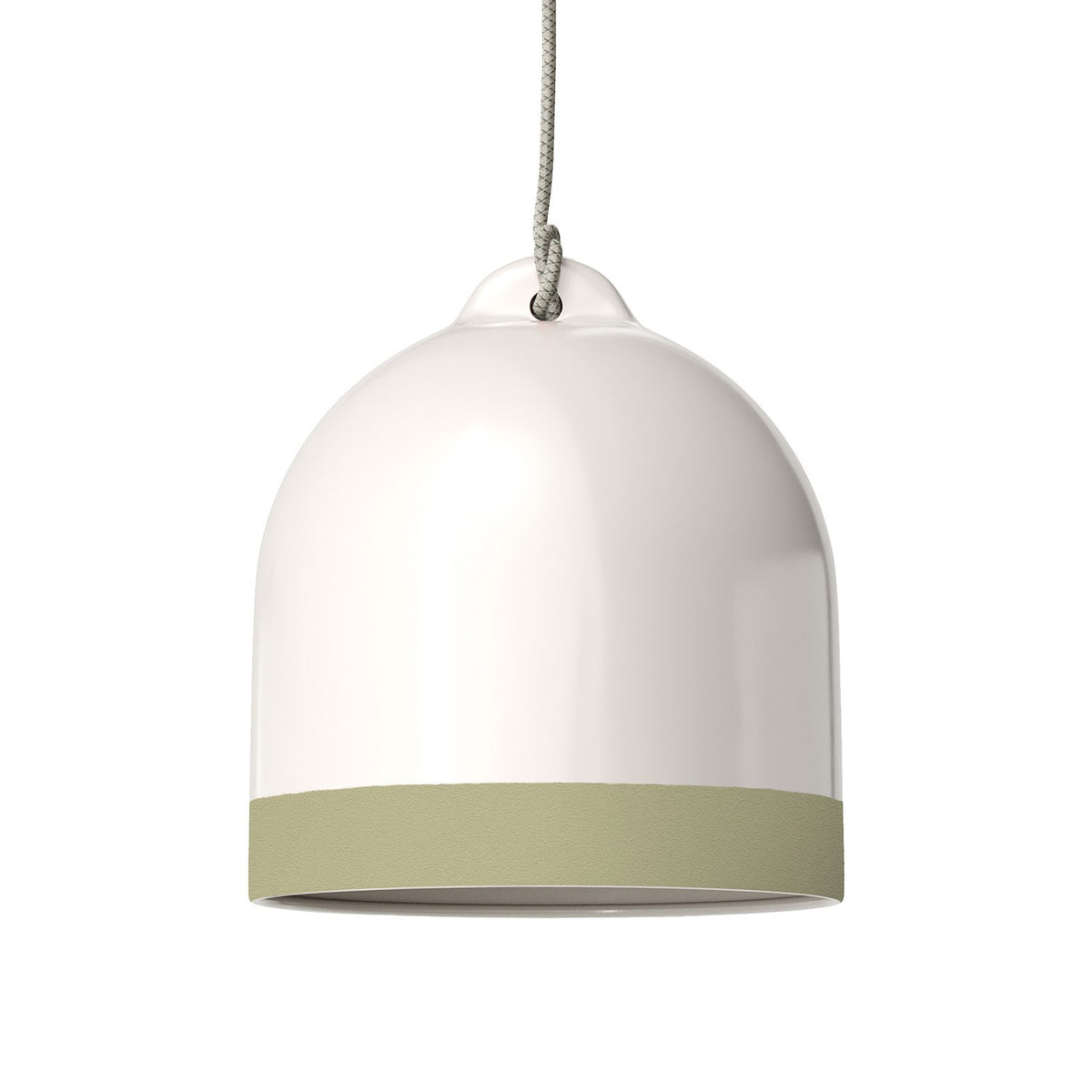 Dvoubarevné keramické stínidlo Campana M, průměr 250 mm, výška 260 mm