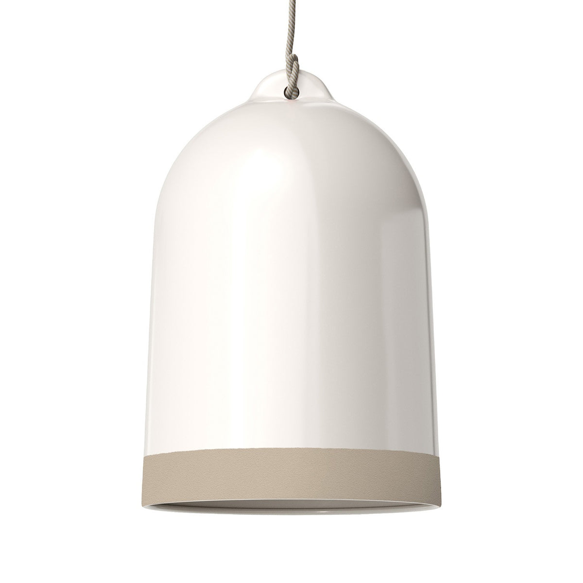 Dvoubarevné keramické stínidlo Campana XL, průměr 250 mm, výška 420 mm