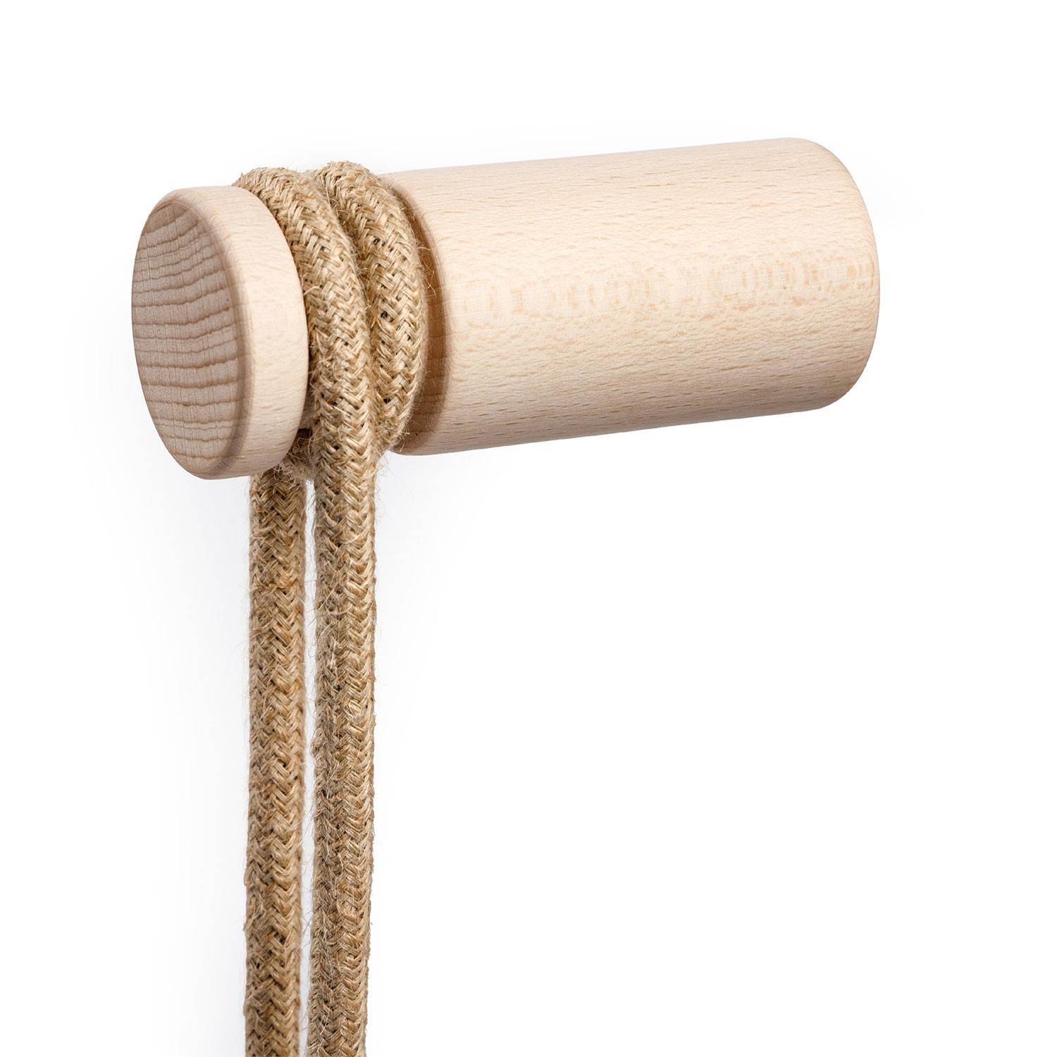 Rolé, dřevěná nástěnná úchytka pro závěsnou lampu, průměr 40mm, výška 100mm