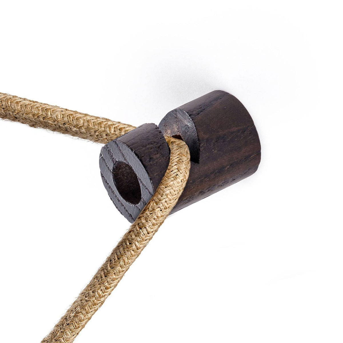 Dřevěný V-háček Decentralizer pro kabely, průměr 2 cm, výška 3 cm