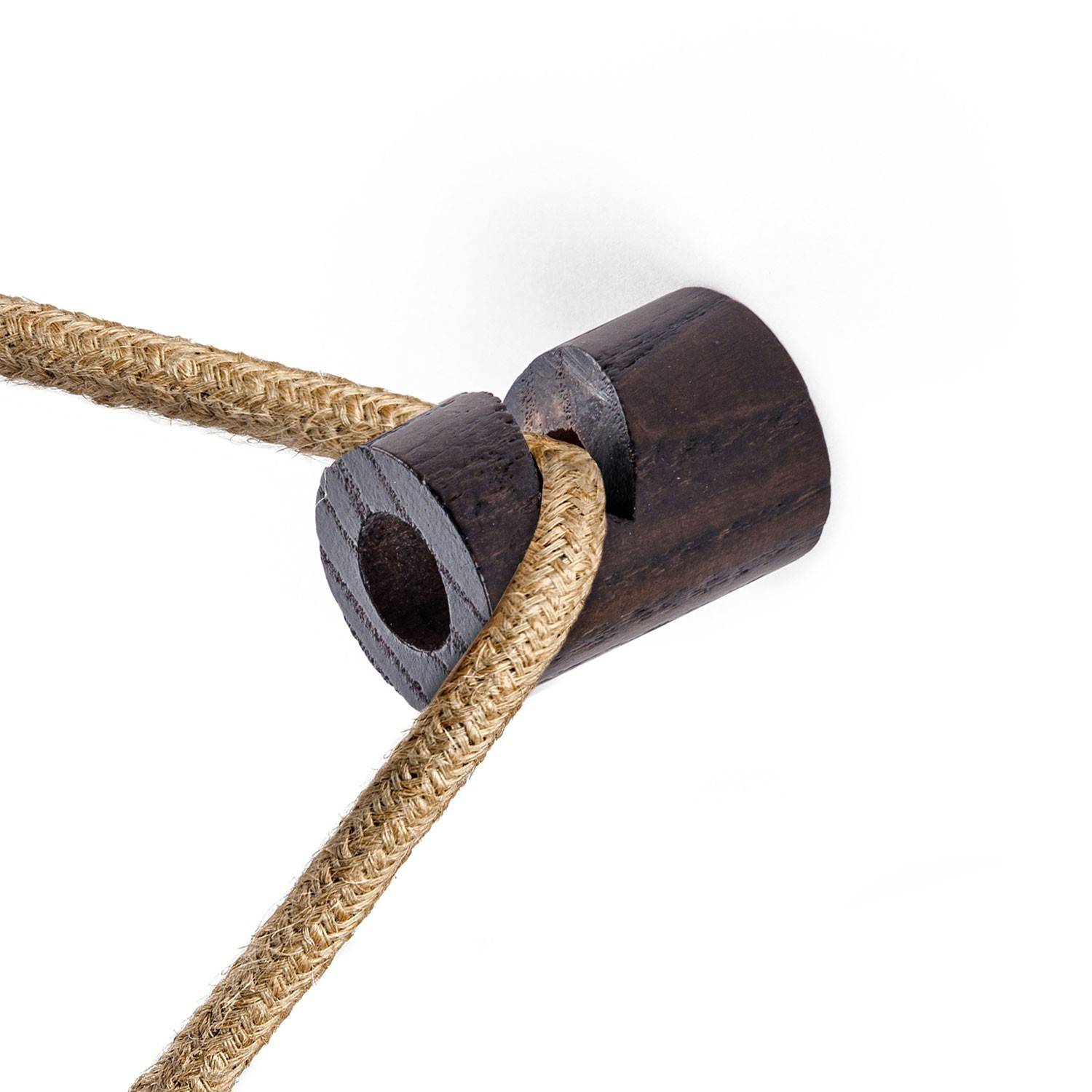 Dřevěný V-háček Decentralizer pro kabely, průměr 2 cm, výška 3 cm