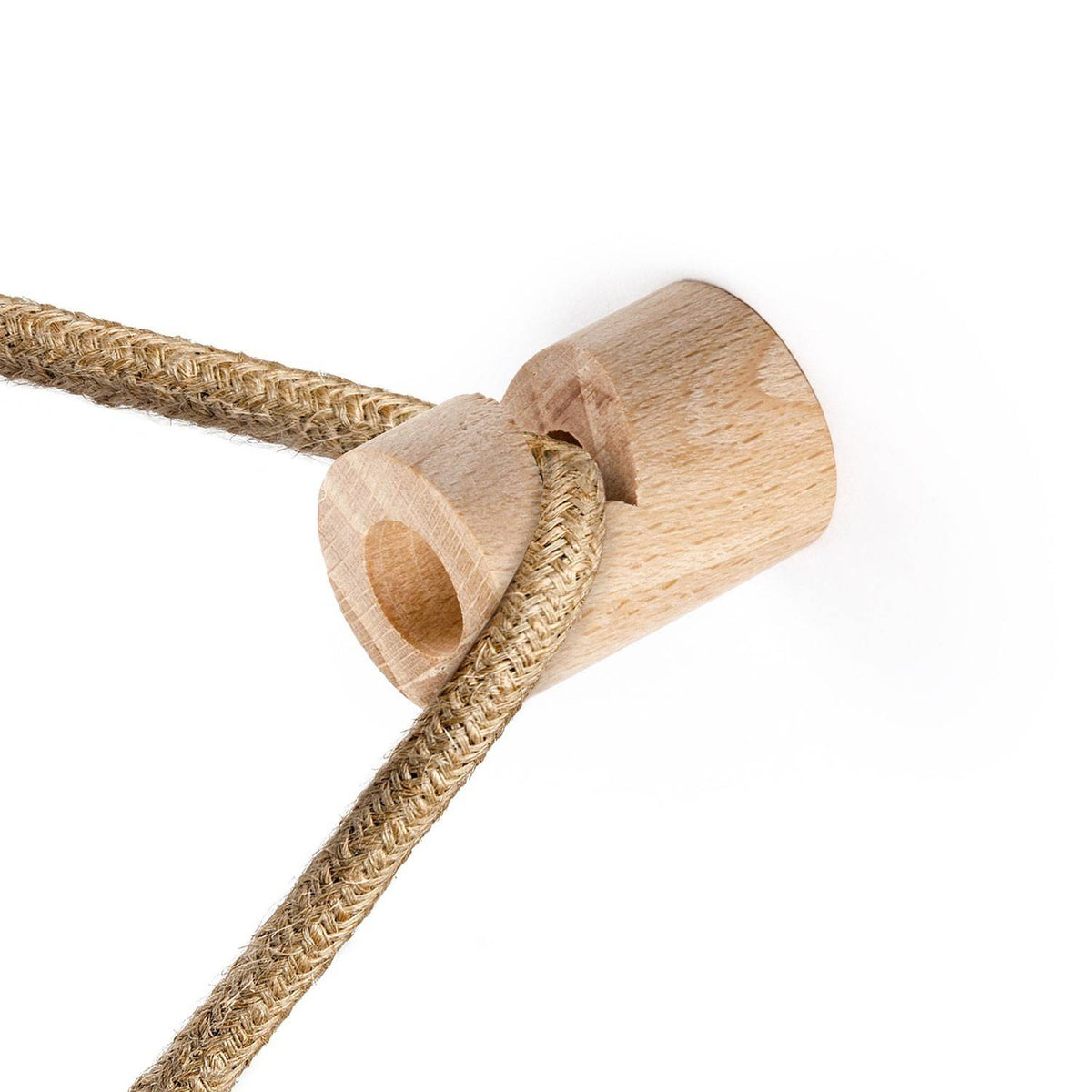 Dřevěný V-háček Decentralizer pro kabely, průměr 2 cm, výška 3 cm