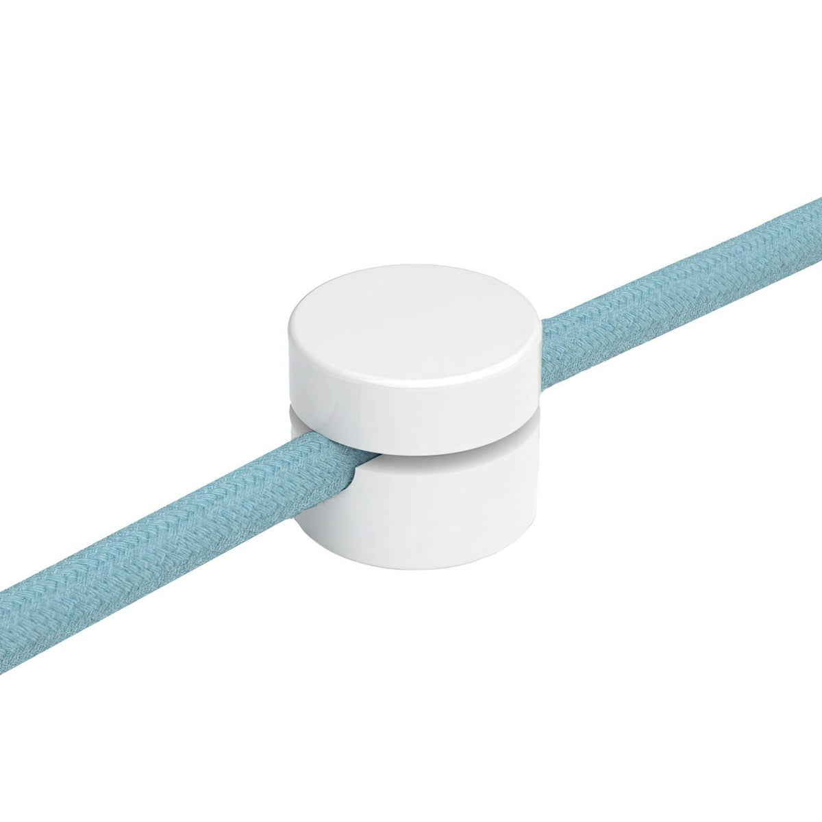 Univerzální nástěnná kabelová svorka pro textilní kabely 2x0,75 a 3x0,75 - průměr 2,2 cm, 2 ks