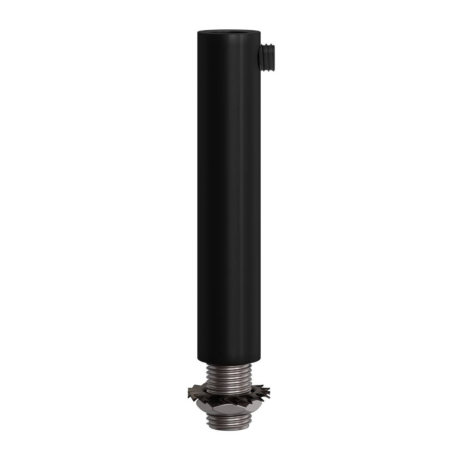 Válcová kovová kabelová průchodka 13 mm, délka 70 mm s M10 závitovou tyčkou