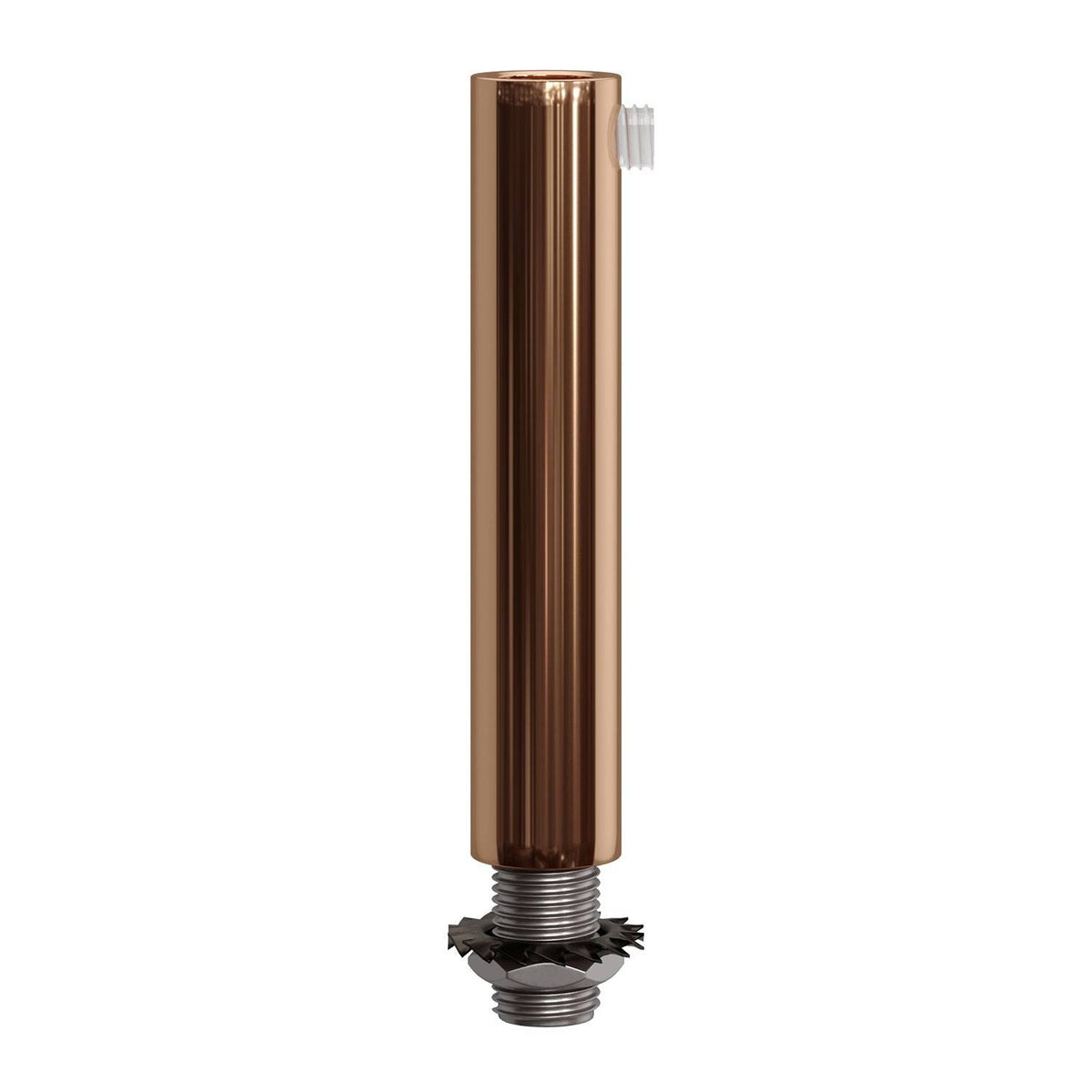 Válcová kovová kabelová průchodka 13 mm, délka 70 mm s M10 závitovou tyčkou