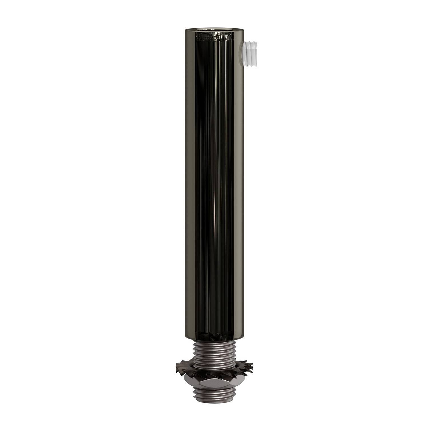 Válcová kovová kabelová průchodka 13 mm, délka 70 mm s M10 závitovou tyčkou
