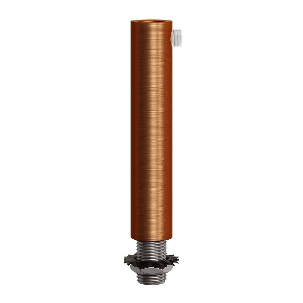 Válcová kovová kabelová průchodka 13 mm, délka 70 mm s M10 závitovou tyčkou