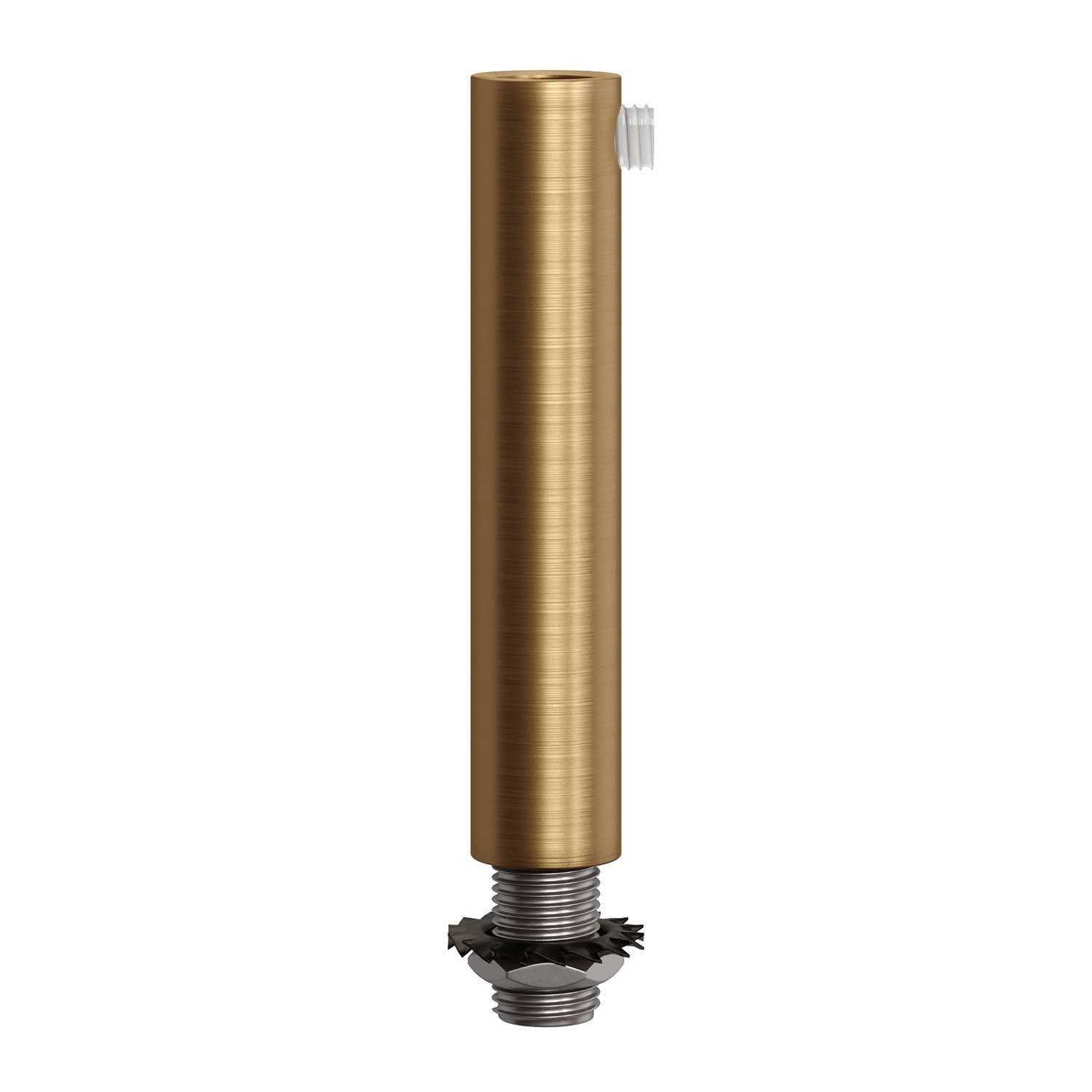 Válcová kovová kabelová průchodka 13 mm, délka 70 mm s M10 závitovou tyčkou