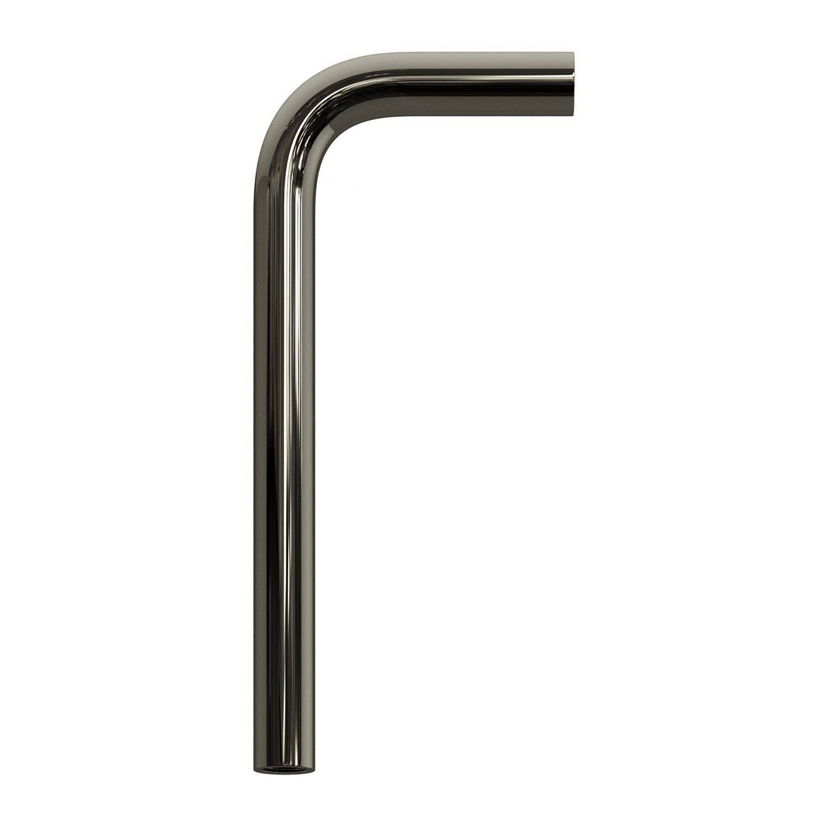 Ohnutá kovová prodlužovací trubička 14 cm, průměr 13 mm