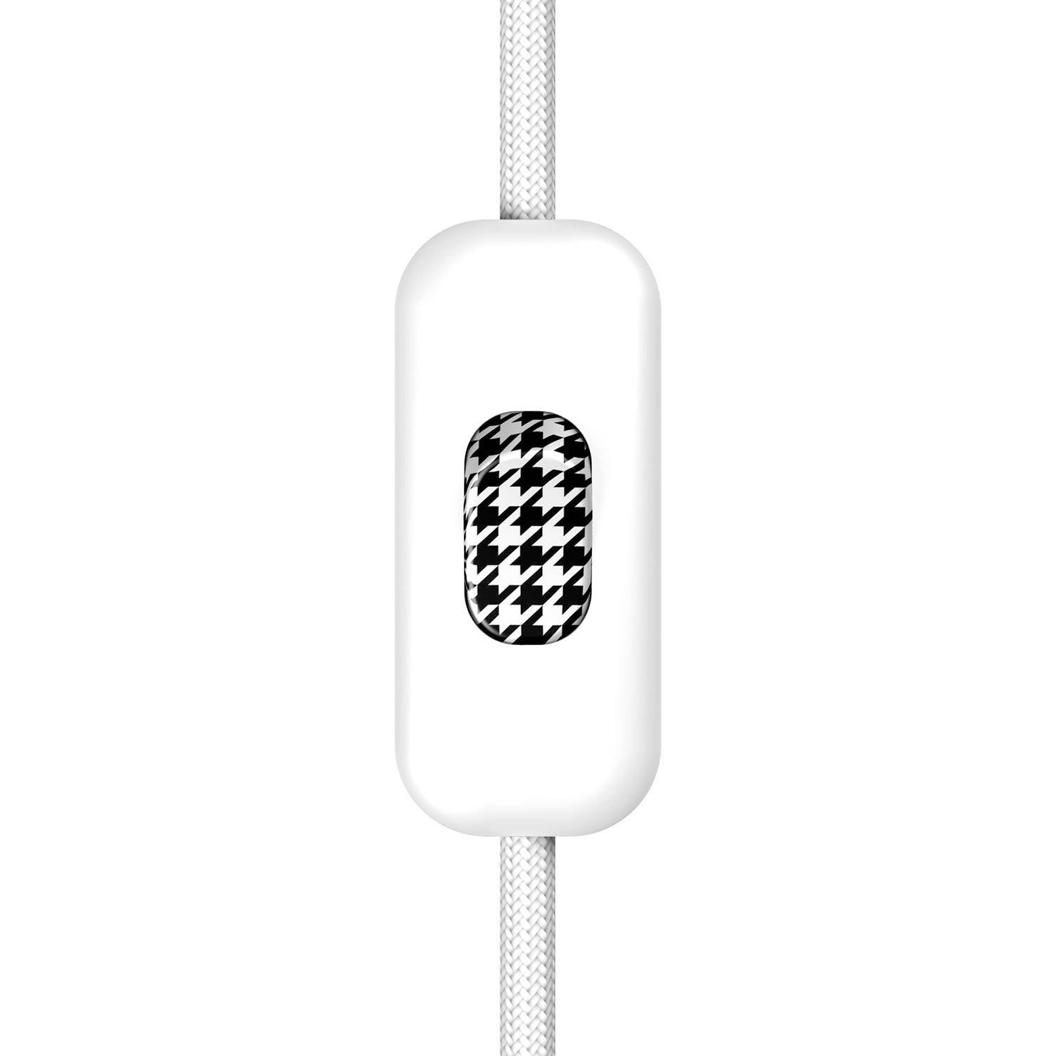 Přímý jednopólový vypínač Creative Switch Bílý, 250V, 60 x 25 mm