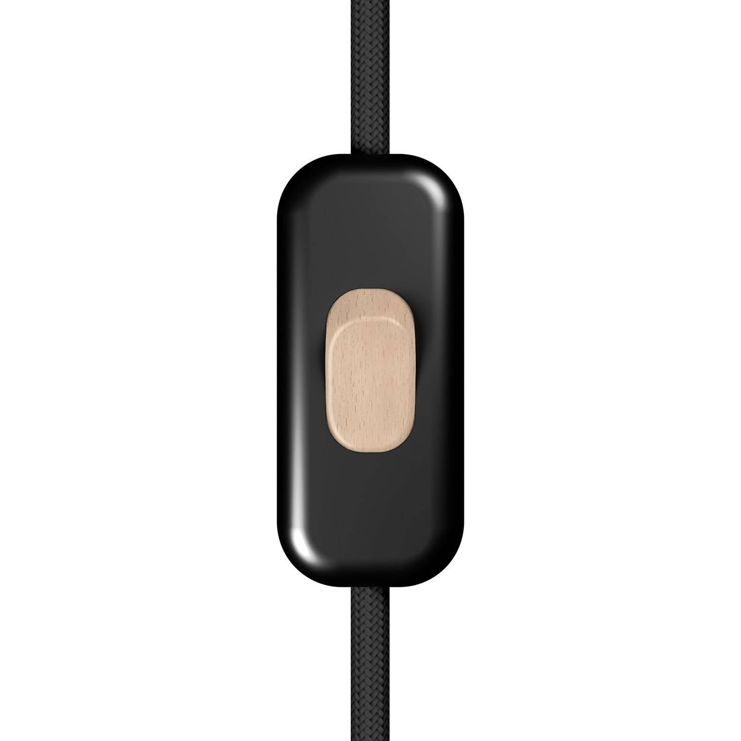 Jednopólový vypínač Creative Switch Černý, 250V, 60 x 25 mm