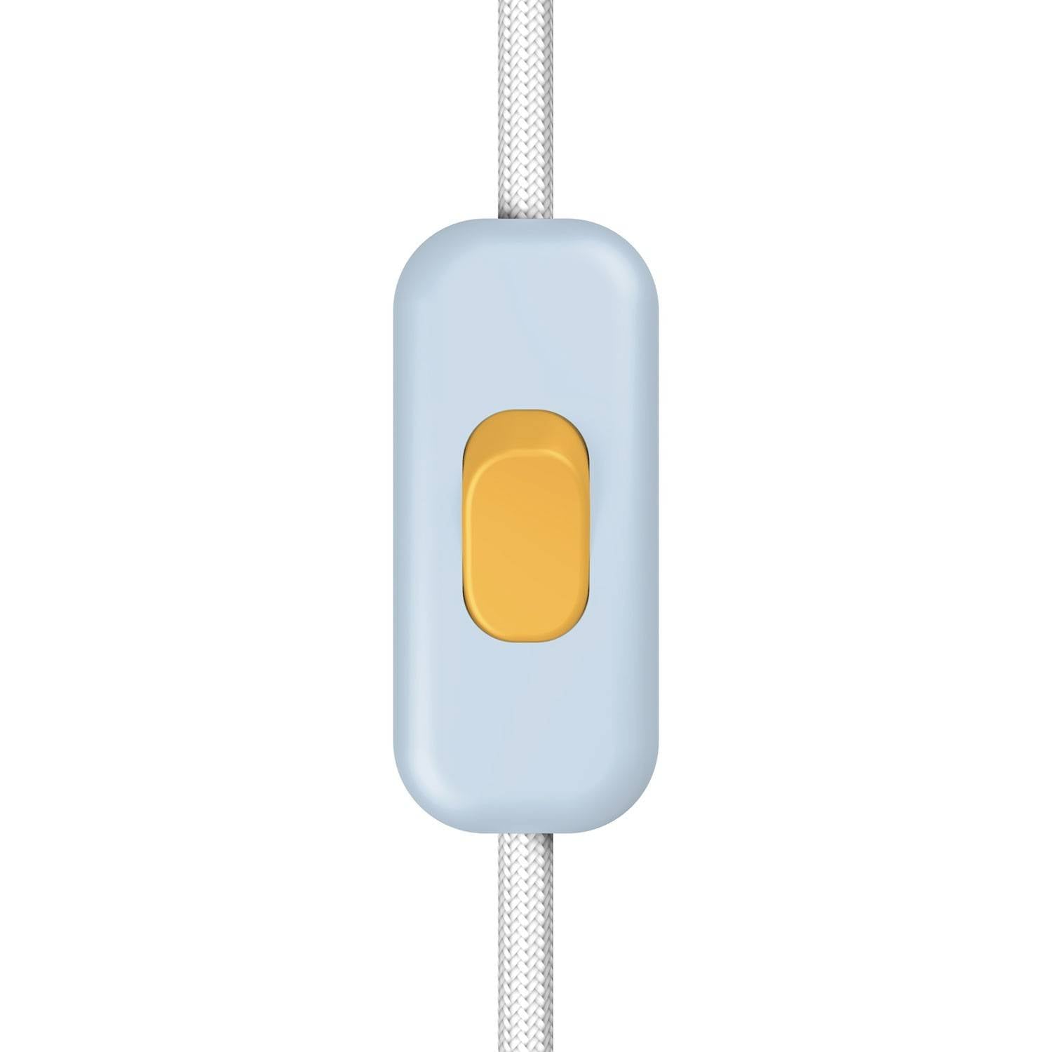 Přímý jednopólový vypínač Creative Switch světle modrý, 250V, 60 x 25 mm
