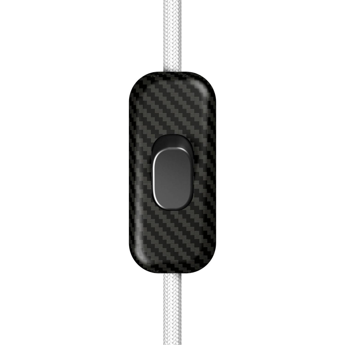 Jednopólový vypínač Creative Switch s karbonovým vláknem, 250V, 60 x 25 mm