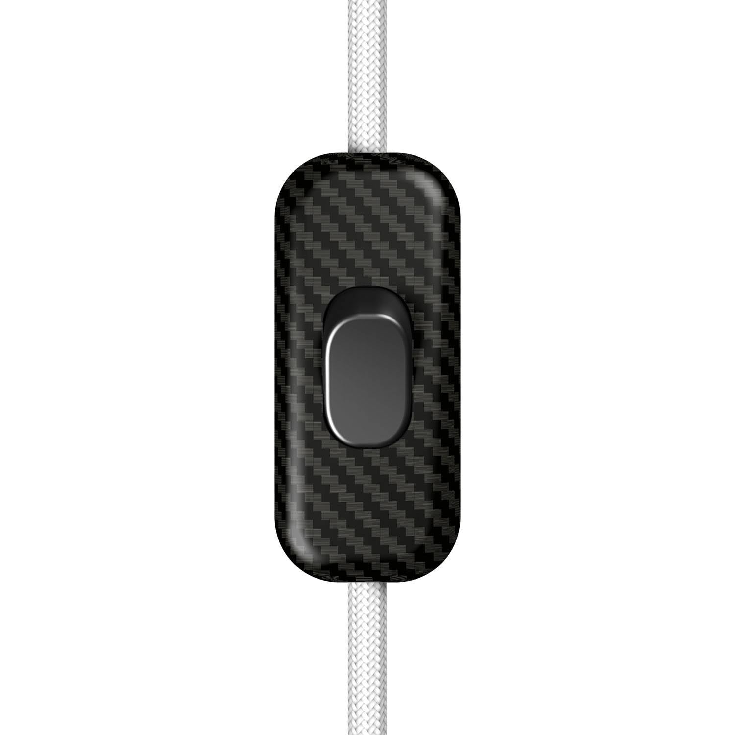 Jednopólový vypínač Creative Switch s karbonovým vláknem, 250V, 60 x 25 mm