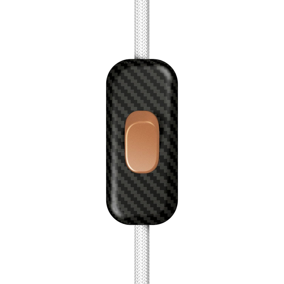 Jednopólový vypínač Creative Switch s karbonovým vláknem, 250V, 60 x 25 mm