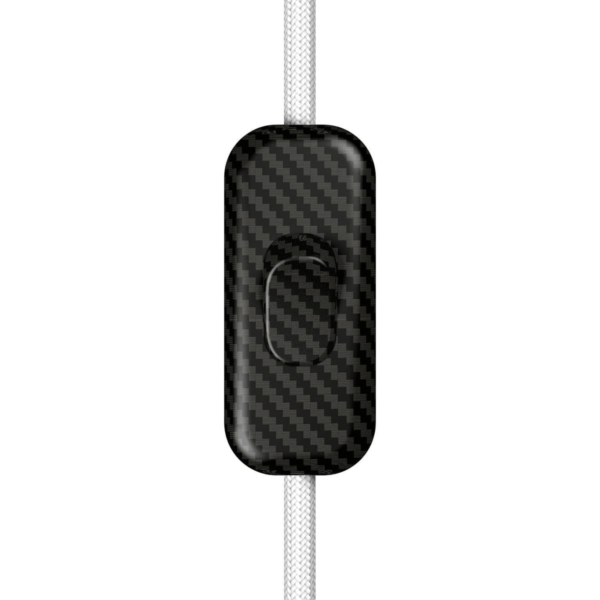 Jednopólový vypínač Creative Switch s karbonovým vláknem, 250V, 60 x 25 mm