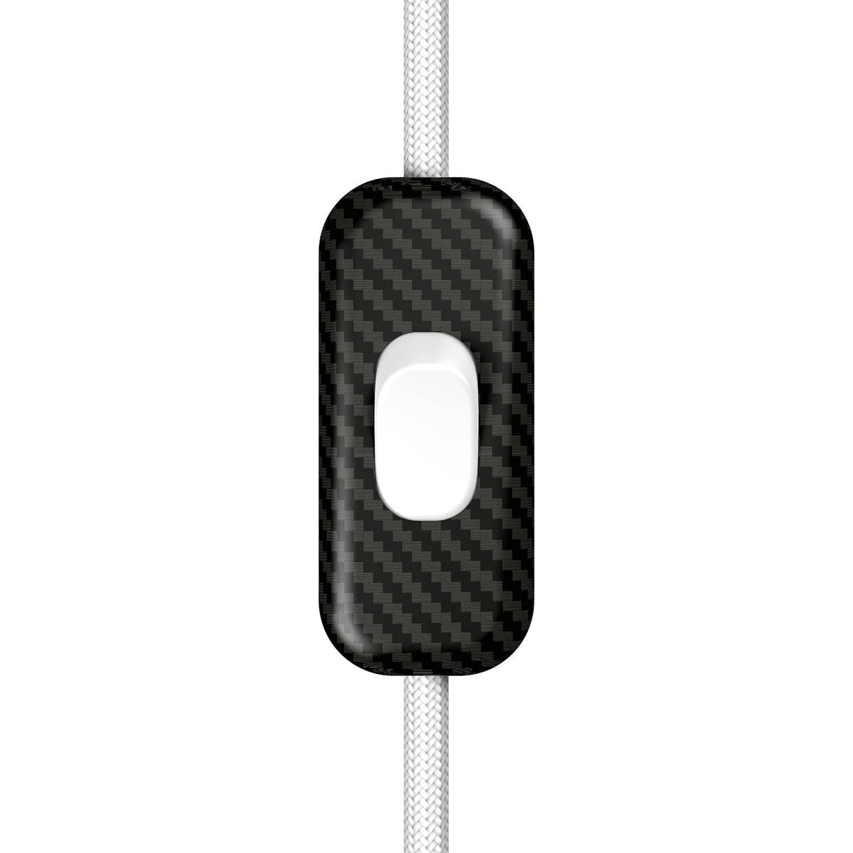 Jednopólový vypínač Creative Switch s karbonovým vláknem, 250V, 60 x 25 mm