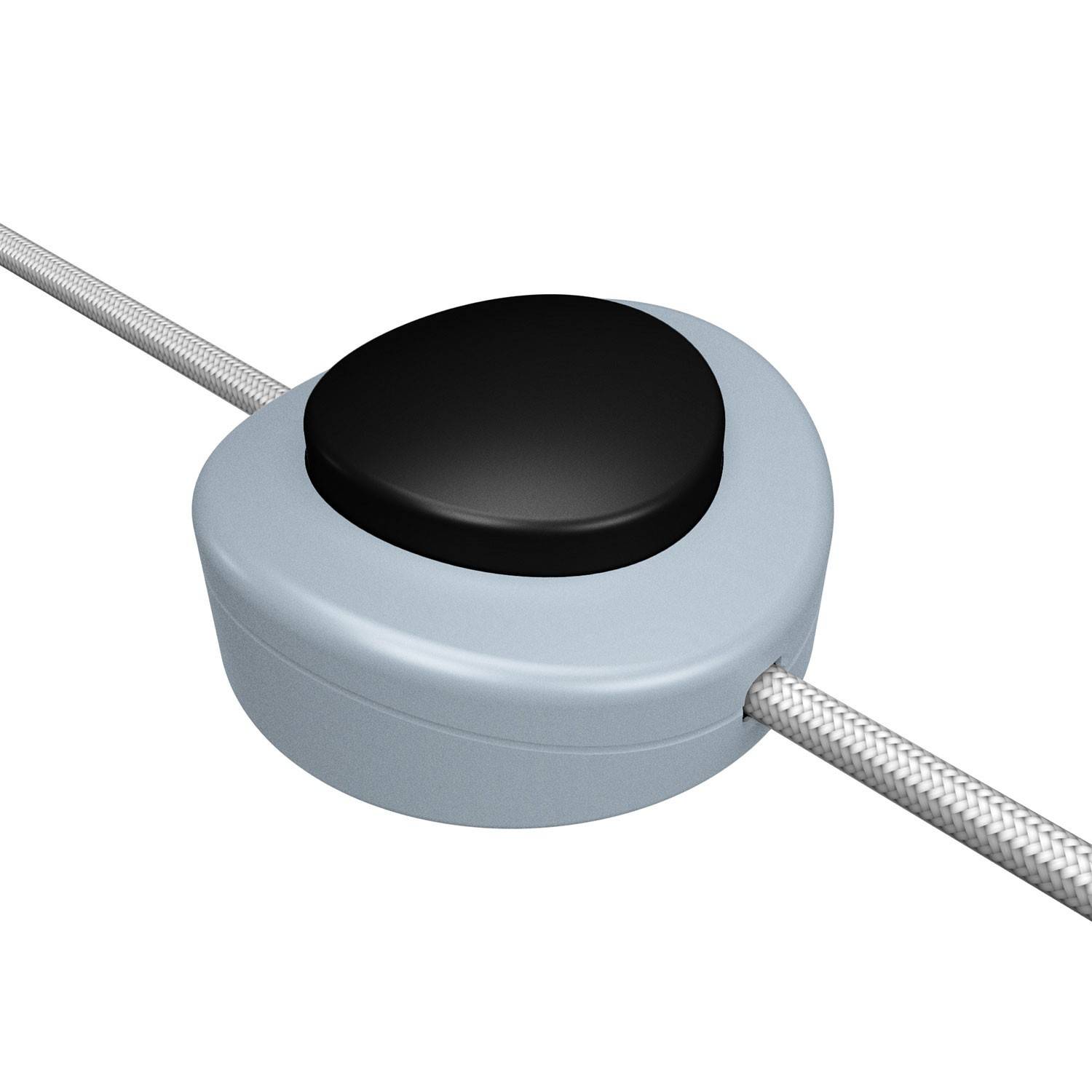 Přímý jednopólový podlahový vypínač Creative Switch světle modrý, ø 65 mm, 250V