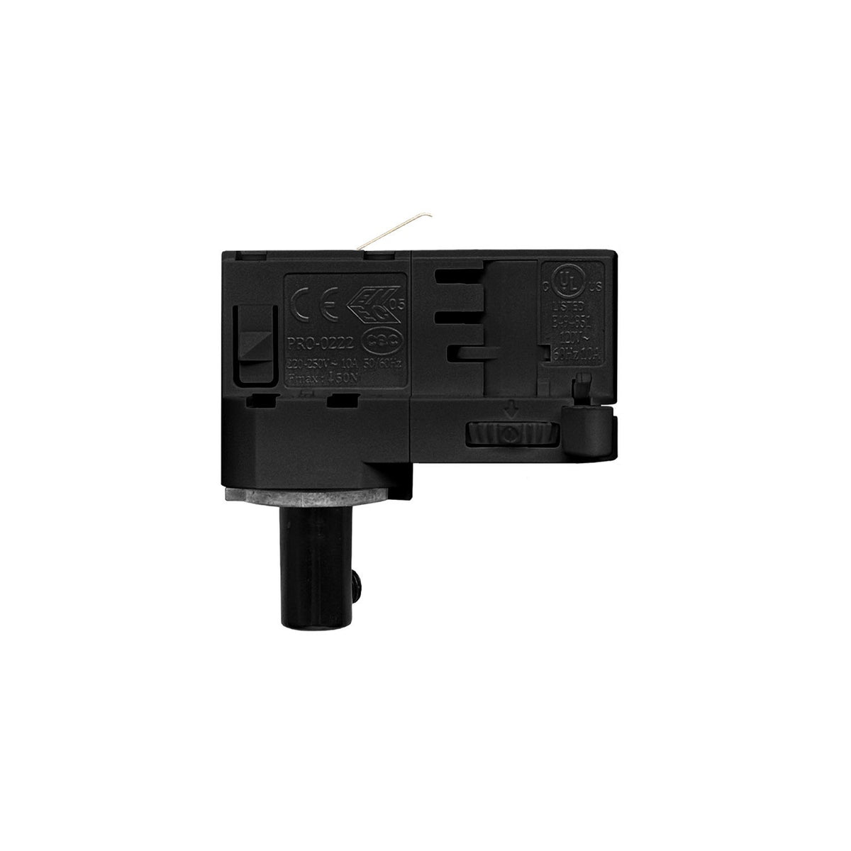Závěsný adaptér Powergear Pro0222 pro 3fázové obvody, bílo-černý, 10A, polykarbonát