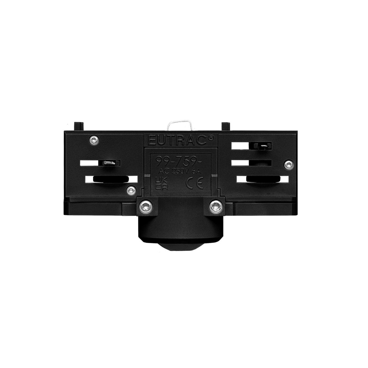 Adaptér Eutrac pro 3fázové obvodové dráhy - bílý/černý, 250 V, 6A