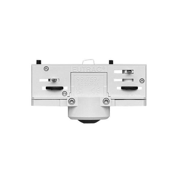 Adaptér Eutrac pro 3fázové obvodové dráhy - bílý/černý, 250 V, 6A