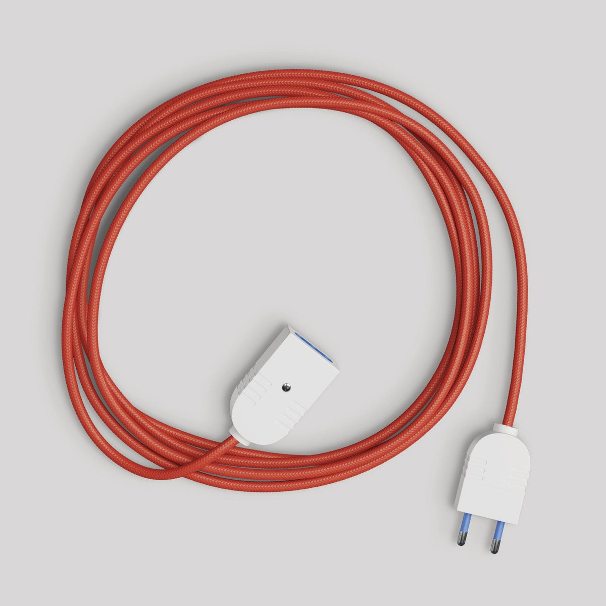 Elektrický prodlužovací kabel 10A s textilním opletem 2P, 2x0,75 mm²