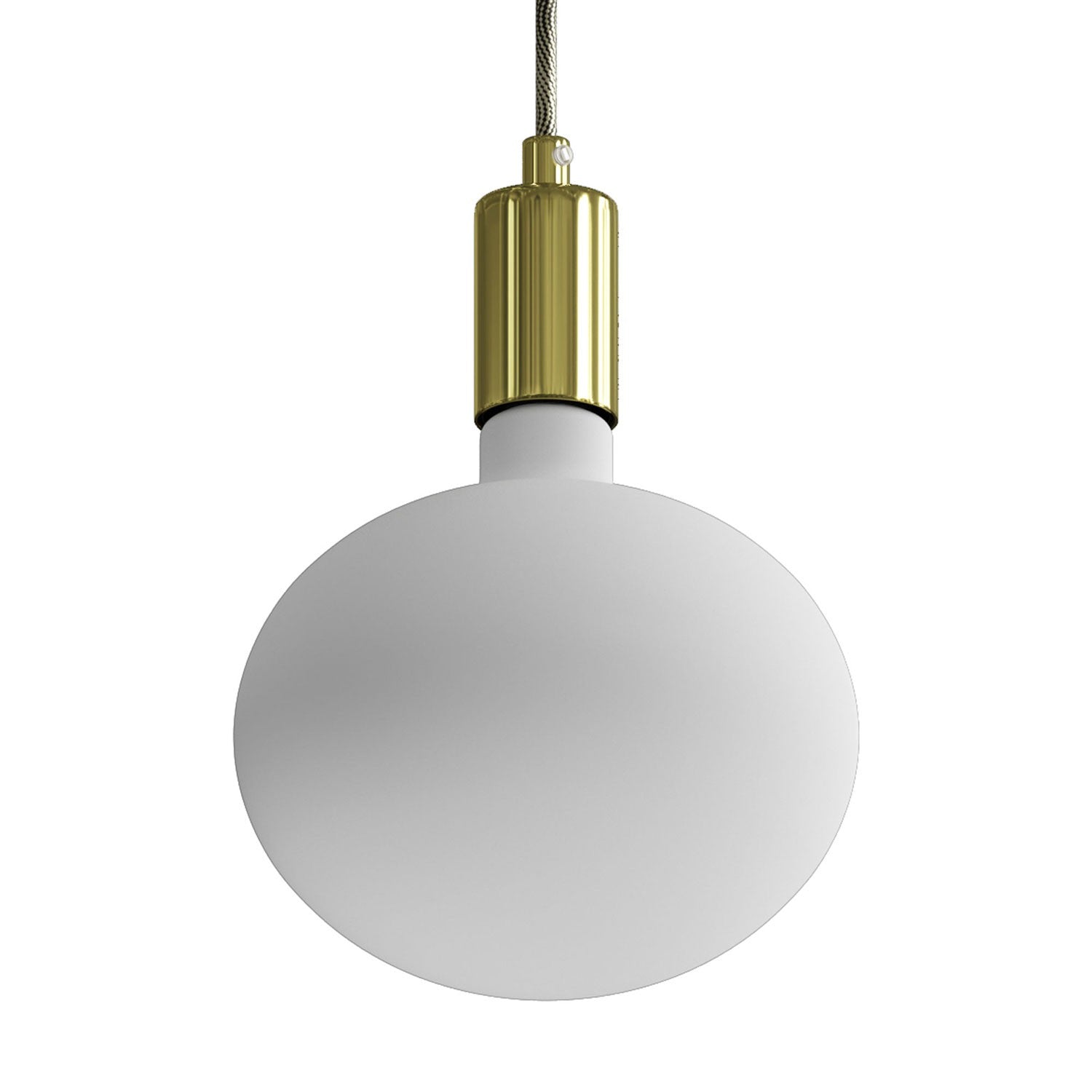 Závěsná lampa E27, 6W, stmívatelná s textilním kabelem 120 cm