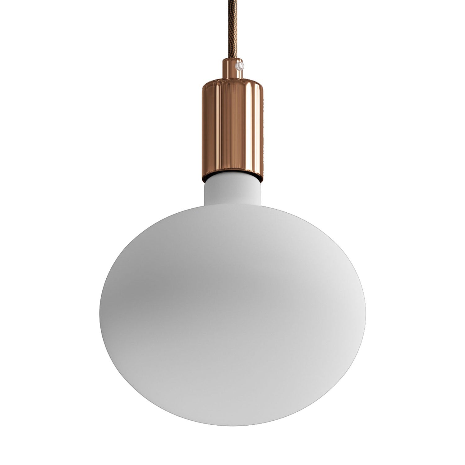 Závěsná lampa E27, 6W, stmívatelná s textilním kabelem 120 cm
