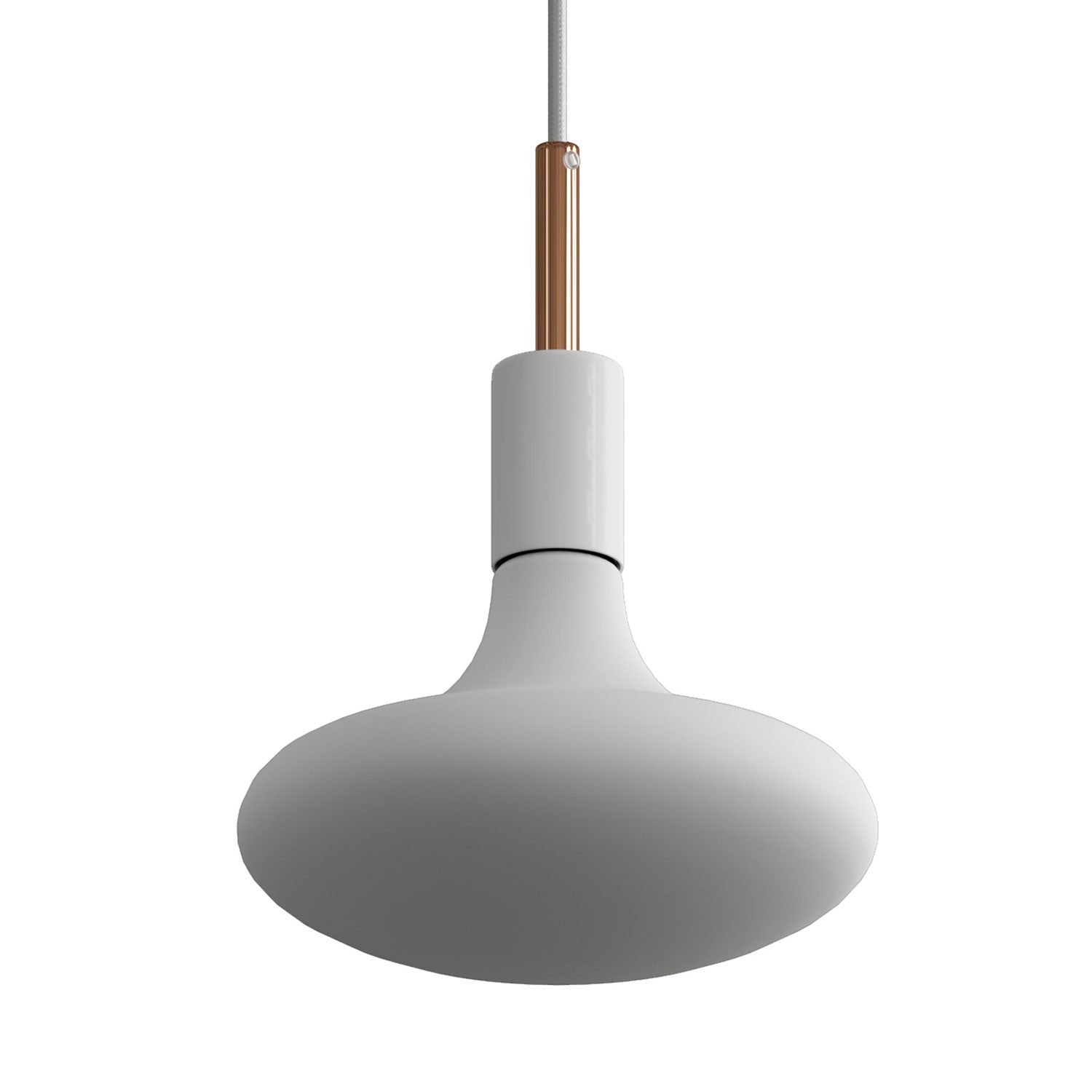 Závěsná lampa E27, 120 cm textilní kabel, stmívatelná, 6W LED