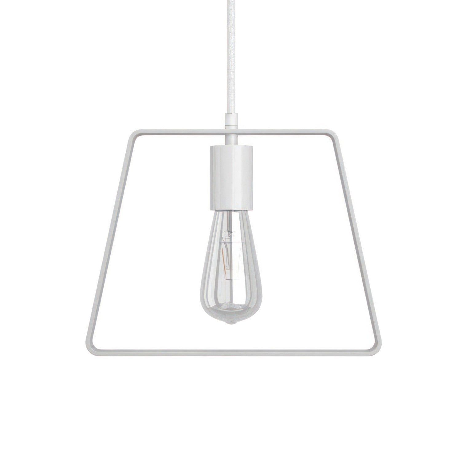 Závěsná lampa Duedì Base s textilním kabelem, 280 mm stínidlo, stmívatelná E27, 7W LED